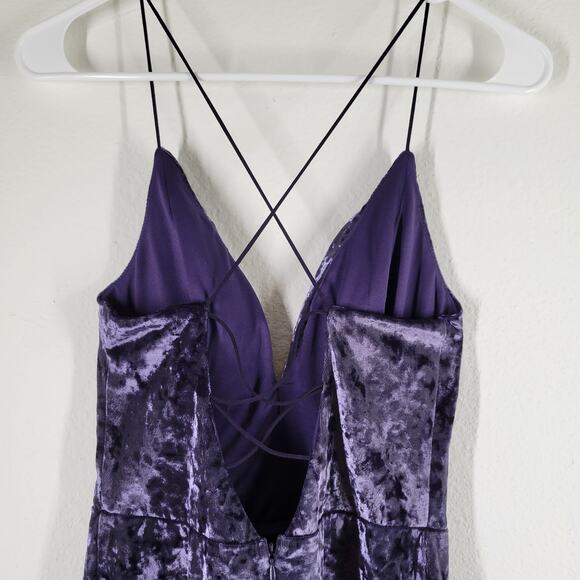 Windsor Crushed Velvet Dress Whimsigoth Fairy Grunge Womens Small Purple - Picture 5 of 8